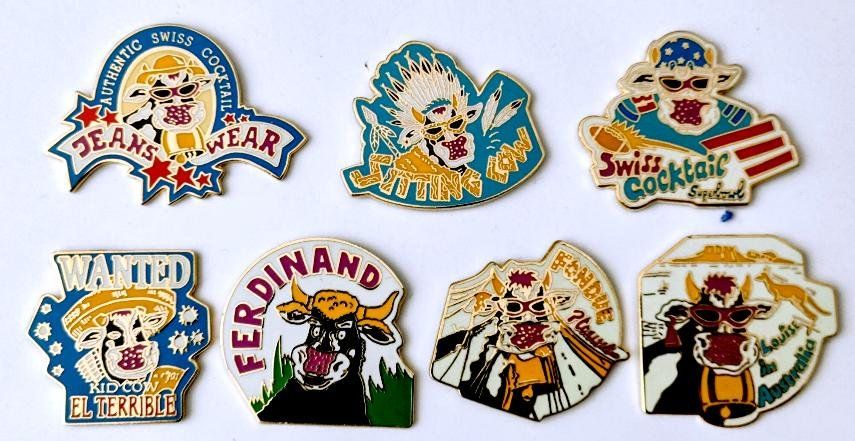 Fifa Placchette & Badge: 7 Kühe Pins   - schon speziell – Usato da Pfäffikon ZH venduto da Colacity