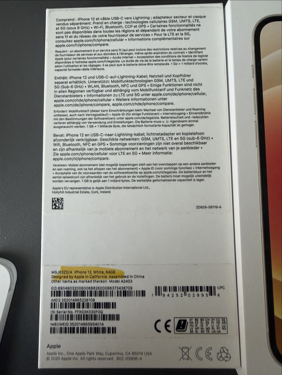 Apple Telefoni cellulari / Smartphones: Apple iPhone 12 64GB weiss – Usato da Lachen SZ venduto da isa_zq6c 1