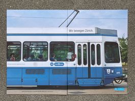 VBZ Zürich Tram Heft Broschüre "wir bewegen Zürich"