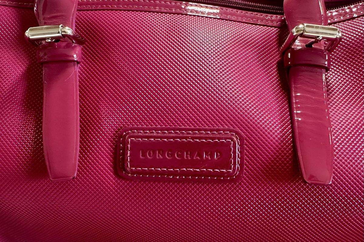 Taschen für Damen: ORIGINAL LONGCHAMP BOWLING BAG wunderschönes Himbeerrot – Gebraucht aus Liestal von Camaieu66 7