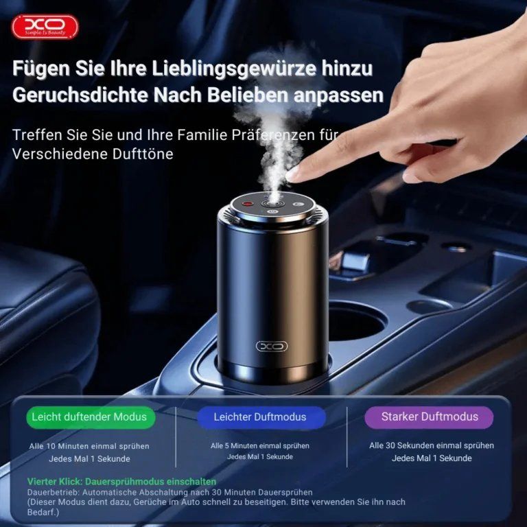 Duftöldiffusoren: XO CZ022 Auto-Aroma-Diffusor mit Farbwechsel & Sternenhimmel – Neu und originalverpackt aus mägenwil von xostore.ch 4
