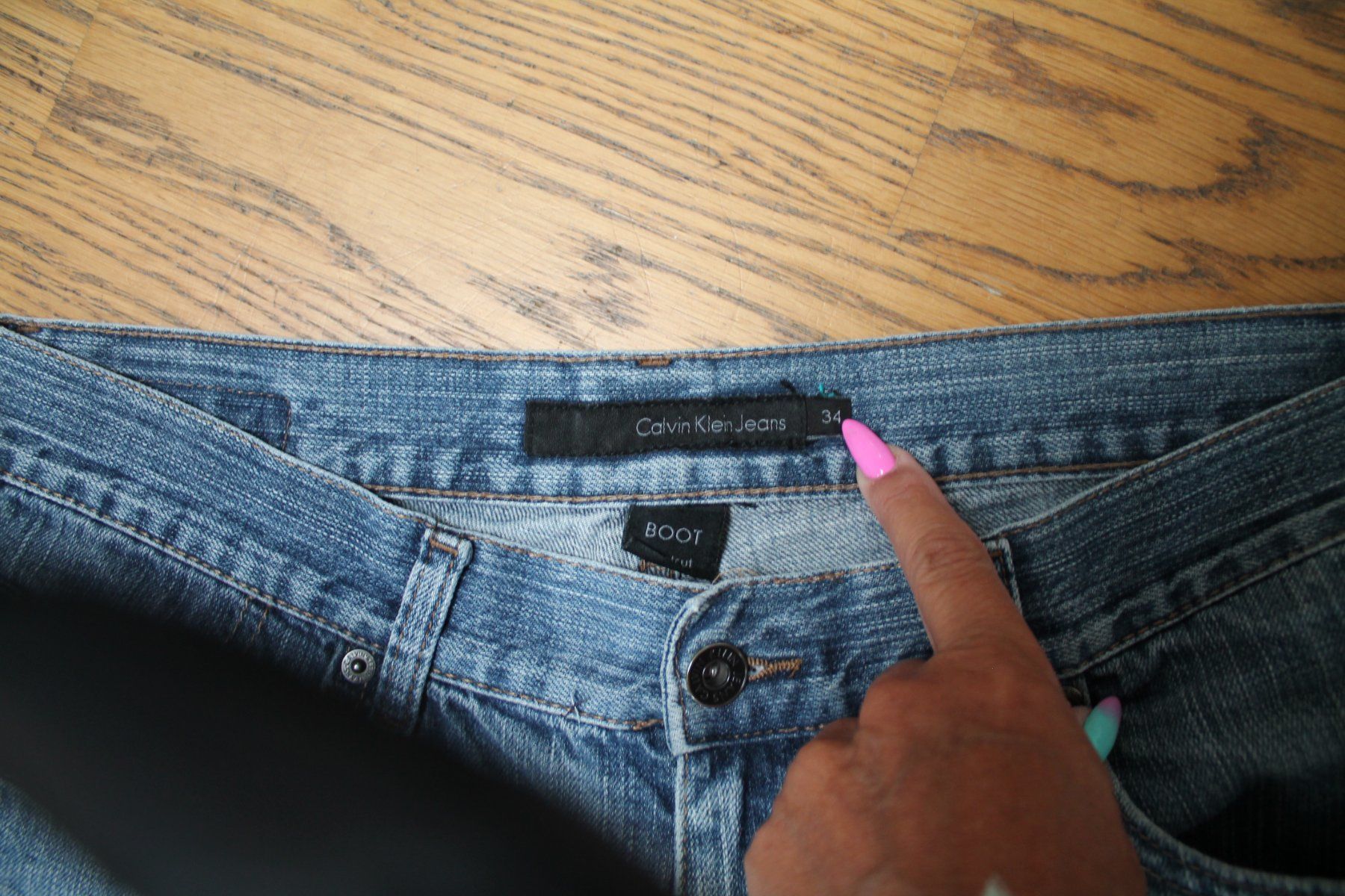 Calvin Klein Jeans: Calvin Klein Jeans Bootcut Grösse 34 hellblau – Gebraucht aus Hüttwilen von pinti55 3