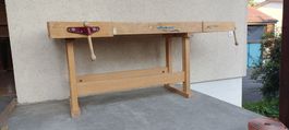 Werkbank/Hobelbank aus Holz, ideal für Werkstatt,