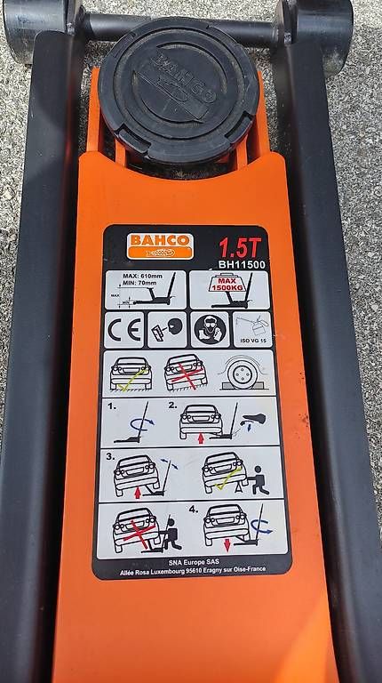 Tutti gli attrezzi: Cric Bahco entrée extra basse 1.5T – Usato da Penthaz venduto da GGE01 1