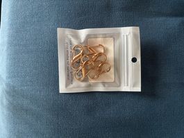 S-Karabiner Set goldfarben 5 Stück 2cm Nagelneu Zustand