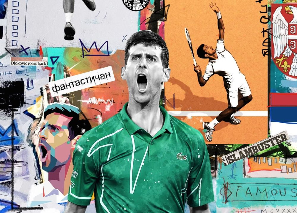 Novak Djokovic Pop Art Kunst Tennis Serbia GOAT Urban Bild | Acheter sur Ricardo