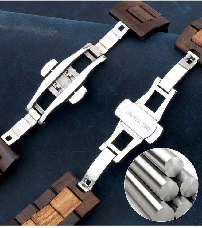 Garmin Smartwatch: Holzarmband bracelet bois für Vivoactive Venu 2 3 4 – Neu und originalverpackt aus Lausanne von WATCH-WORLD 4