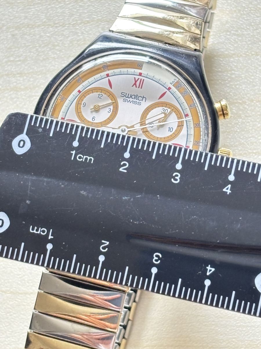 Swatch Orologi: Swatch Chronograph Uhr mit Metallband  – Usato da Grenchen venduto da chththl 1