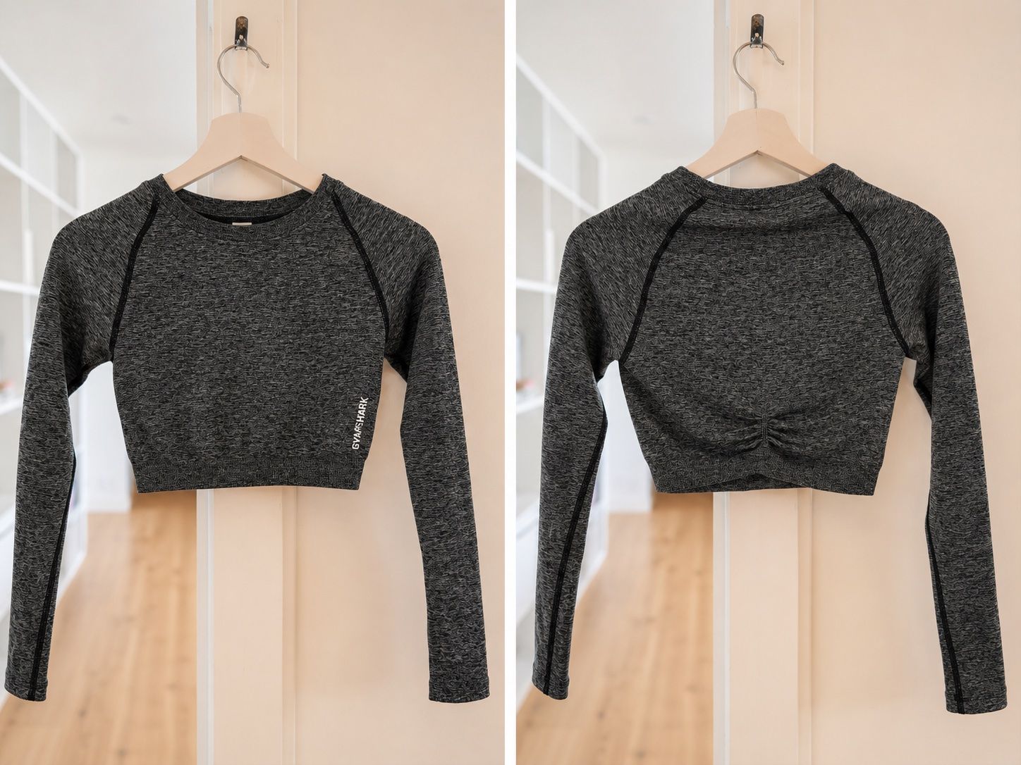Top: Gymshark Longsleeve Grau Grösse S neu – Nuovo (secondo la descrizione) da Meilen venduto da oli_yp7q
