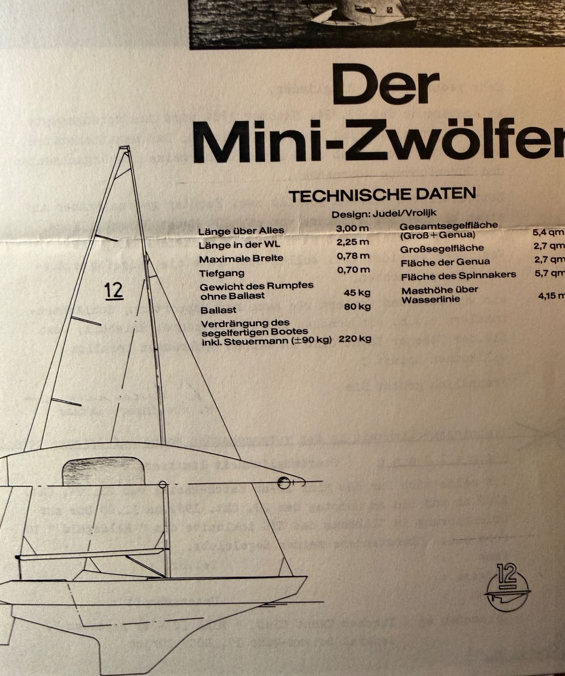 Barche: Segelboot einplätzer Mini 12er Jg. 1983 – Usato da Bennau venduto da hao 5