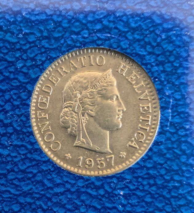 Tutti le monete: 5 Rappen 1957 – Usato da Arch venduto da coinsandmore