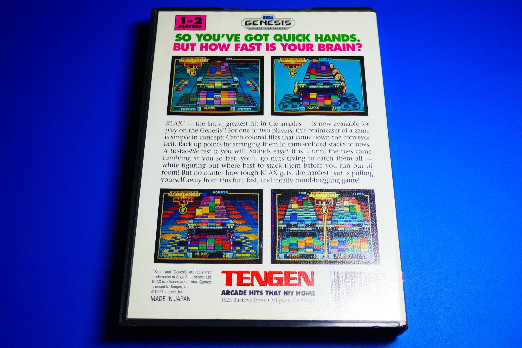 Sega Giochi: Klax - Sega Genesis – Usato da Vuarrens venduto da Espace-Retro 5