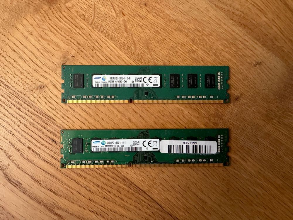 16 GB RAM (2 x 8 GB) Samsung DDR3-1600 / 12800U | Kaufen auf Ricardo