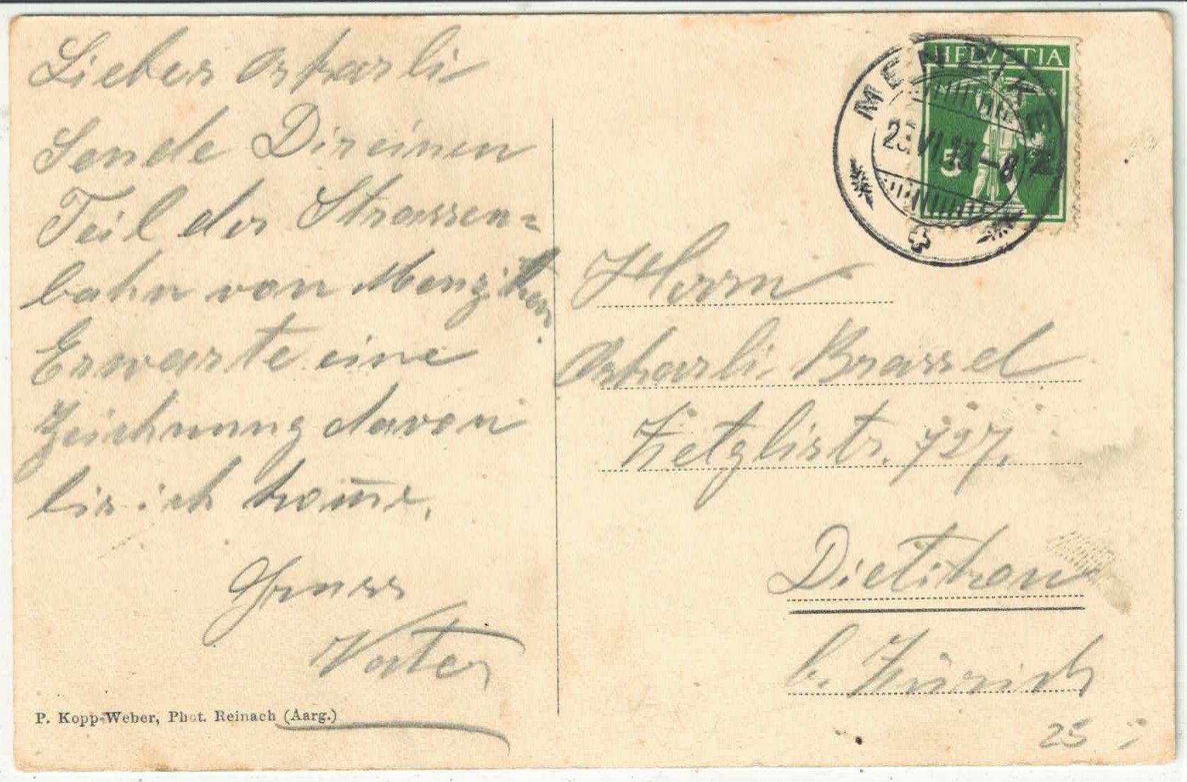 Cartes postales: Menziken AG - Mitteldorf – D'occasion à Ettingen par Kartenplanet 1