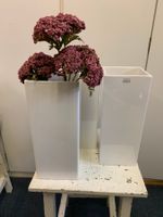 ASA Selection Quadro Vase 12x12x30cm weiss glanz, Keramik