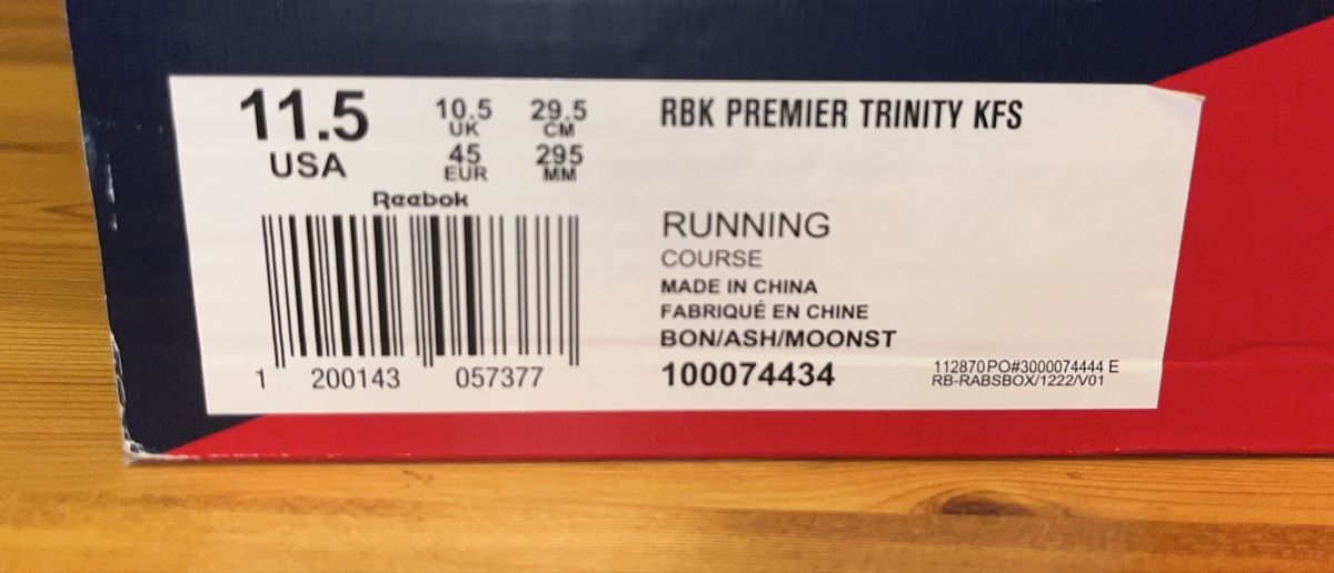 Reebok Chaussures hommes: Reebok Trinity Premier Trinity KFS Limited Edition EU45 NEU – Neuf avec emballage d'origine à Solothurn par HH91 3