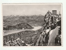 Ansichtskarte Monte Generoso Vista Verso Lugano Tessin 1948