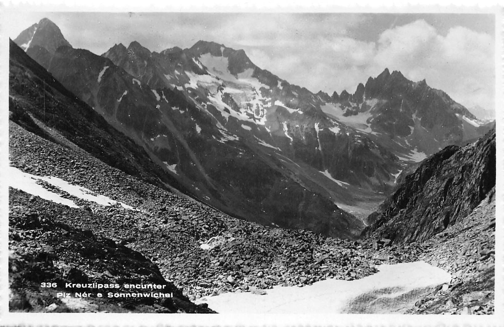 Ansichtskarten: Kreuzlipass, Piz Ner – Gebraucht aus Ottikon b.Kemptth. von Neptun1974