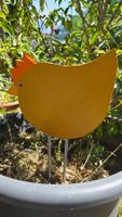 Huhn gr. Holztier Holz-Deko Deko Garten-Deko Blumentopf-Deko