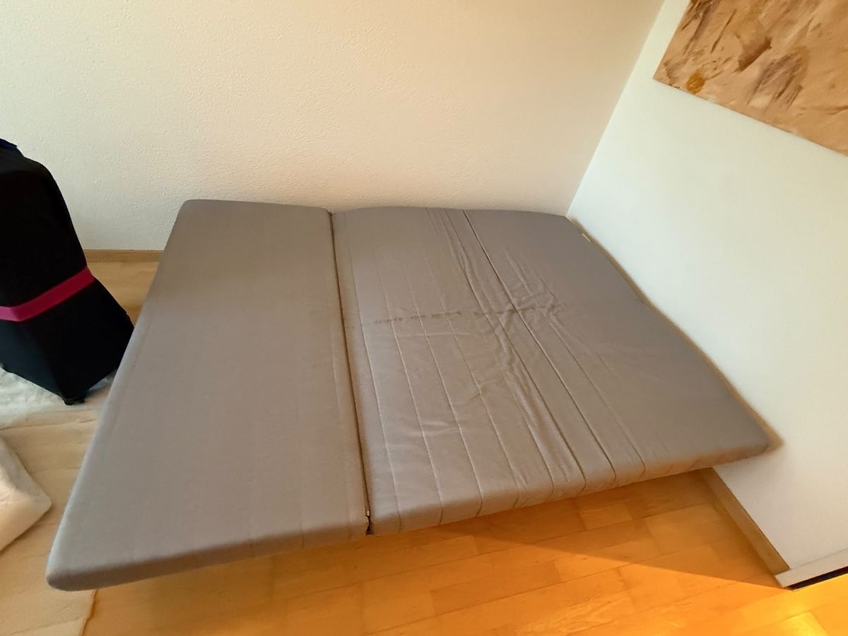Sofas: Schlafsofa IKEA 2er Bettsofa hellgrau 142 cm Breite – Gebraucht aus Abtwil SG von Erdem1989 2