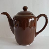 Schöner Rössler Vintage Look Tee oder Kaffeekrug braun Retro