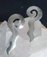LANGE OHRRINGE IN 925 SILBER