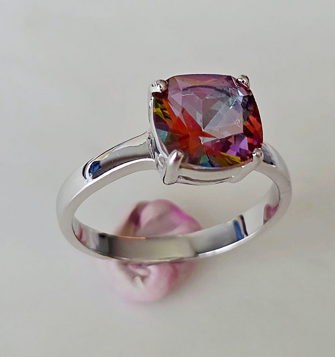 Anelli: Mystic Topas Solitaire Fingerring – Nuovo (secondo la descrizione) da Zürich venduto da Benedikt21 7