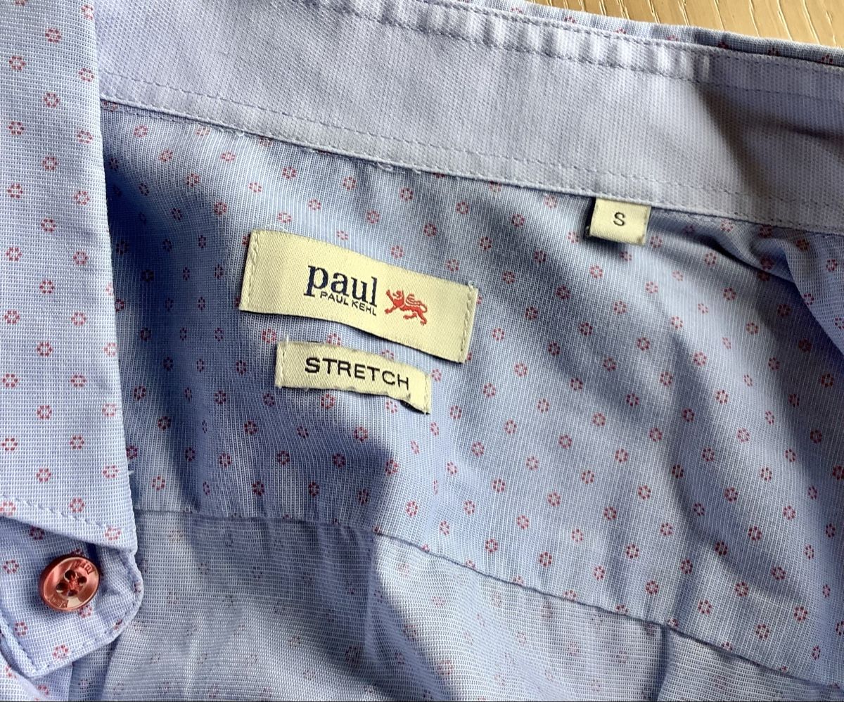 Paul Kehl Camicie: Paul Kehl Hemd, Gr. S, hellblau mit Muster, Stretch – Usato da Züberwangen venduto da benjause 2