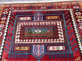 ANTIK  SCHIRWAN TEPPICH AUS KAUKASUS 160X93cm gereinigt