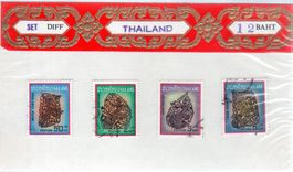 THAILAND SET DIFF 4 MARKEN GESTEMPELT - SP5