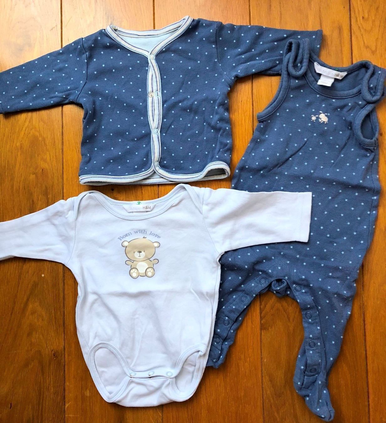 Lotti & Set di vestiti: Kleiderpaket lot bleu taille 62 – Usato da Athenaz (Avusy) venduto da cyrano476