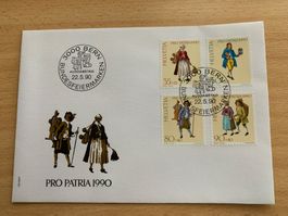 Pro Patria 1990 Sondermarken-Set, gestempelt