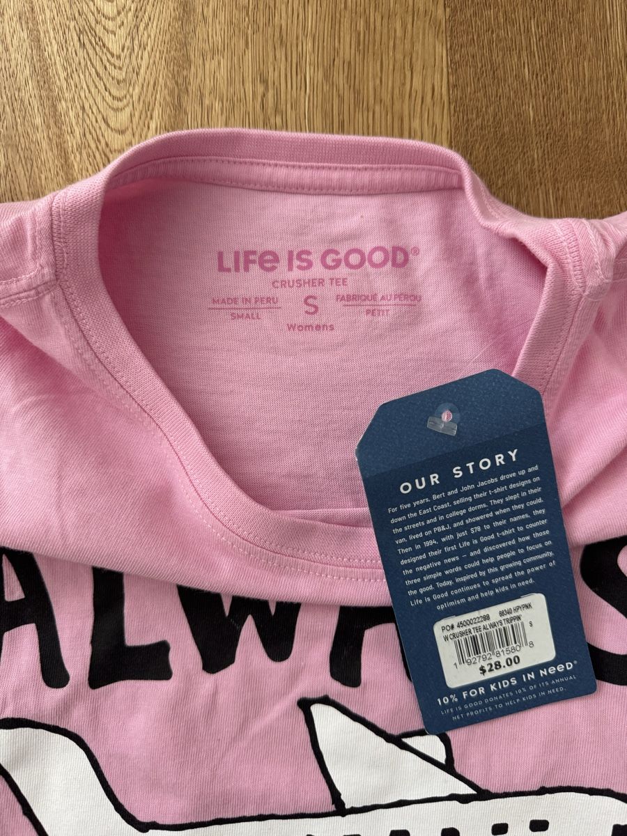 T-shirt: Life Is Good - Tshirt, Gr. S – Nuovo (secondo la descrizione) da Interlaken venduto da fbnscl 1