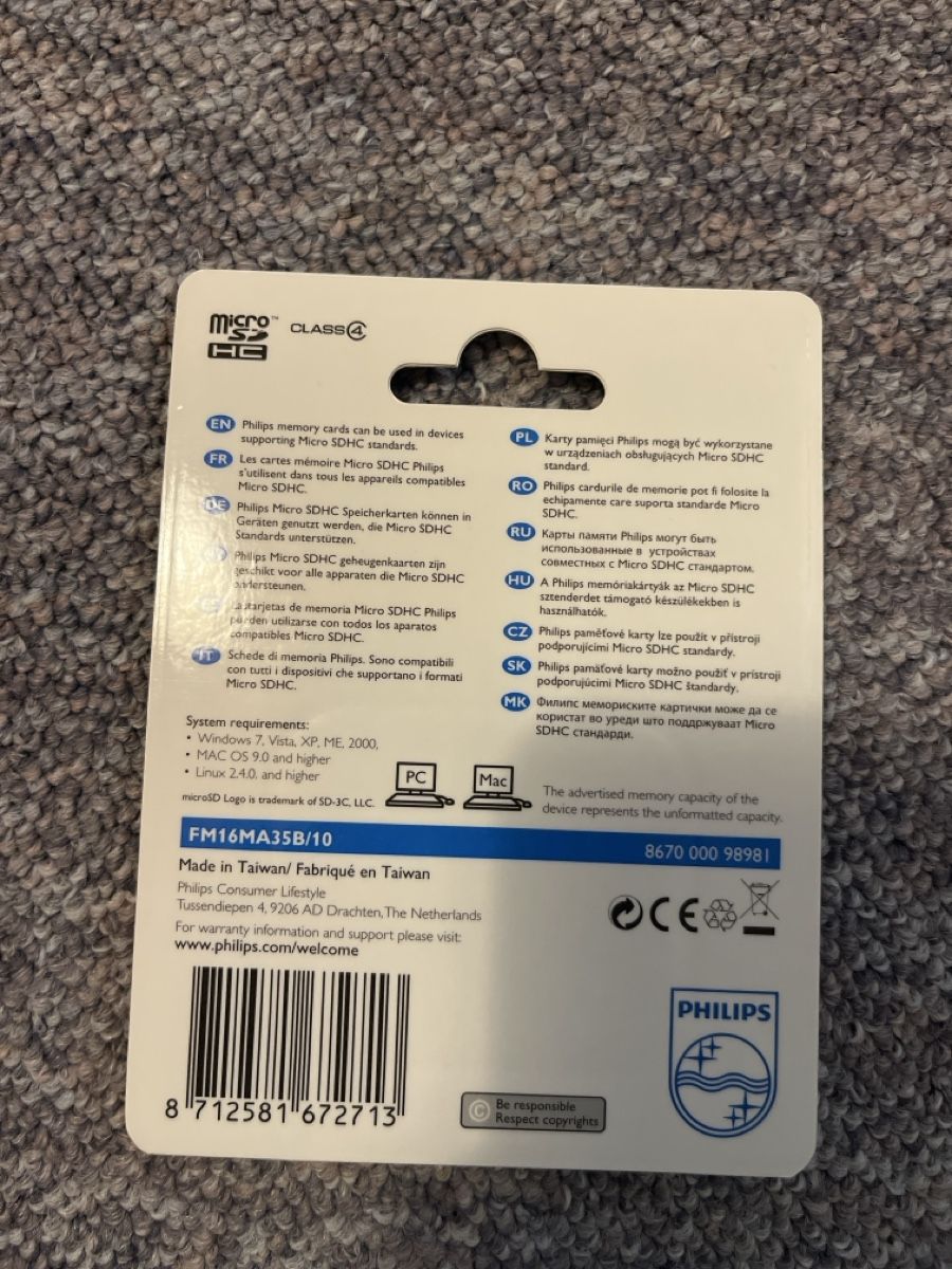 Schede di memoria: Philips Micro SDHC Karte 16GB mit Adapter – Nuovo e nell'imballaggio originale da Glarus venduto da chr_s287 1