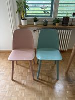 4x Muuto Nerd Stühle, 2x Rosa & 2x Mint