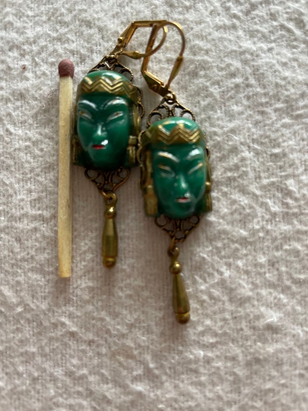 Orecchini pendenti & Orecchini a lobo: Ohrringe mit wunderschöne Vintage Glasköpfen – Nuovo (secondo la descrizione) da Zürich venduto da aannnnaa48