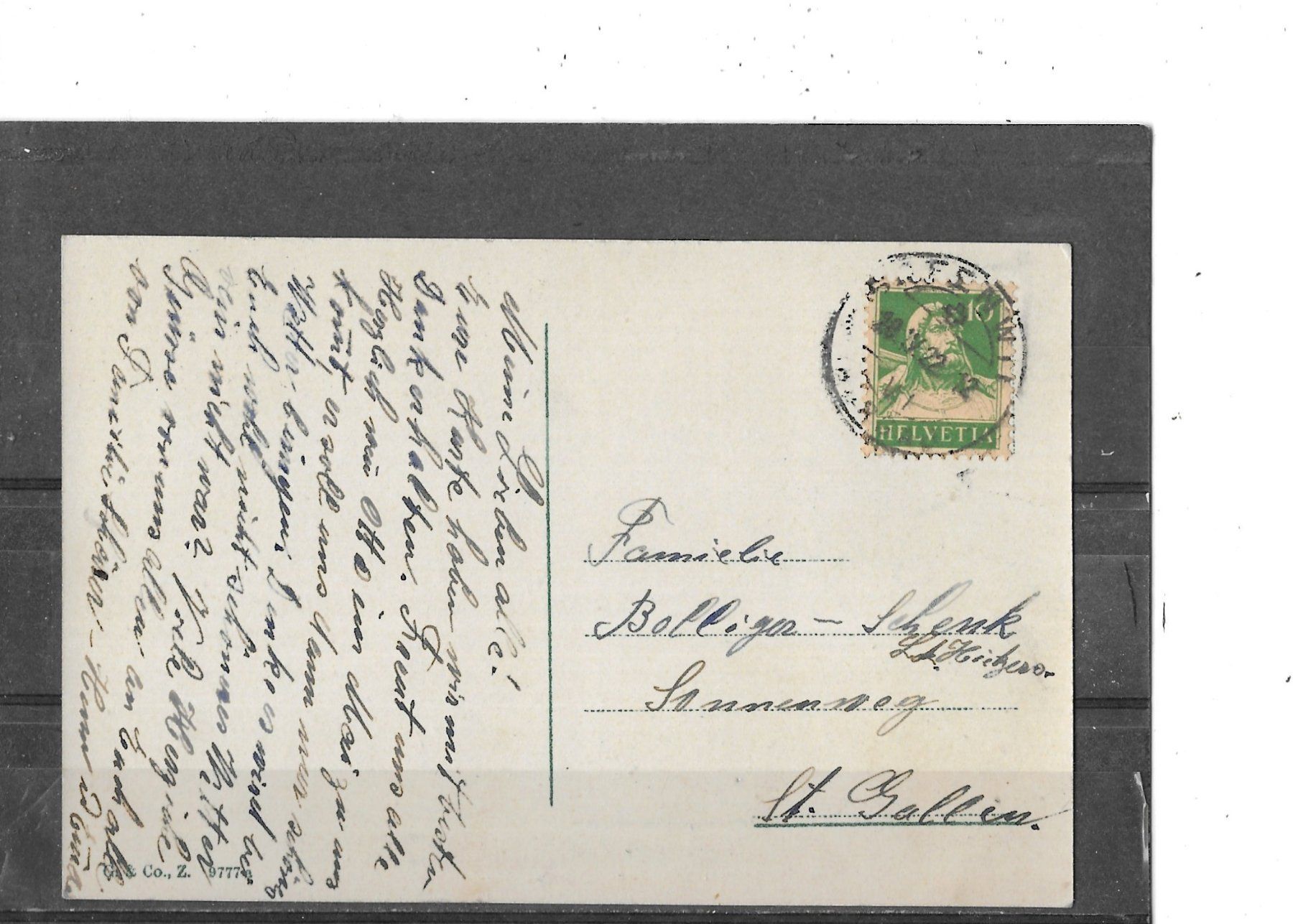 Cartoline postali: AG Safenwil 1922 – Usato da Schocherswil venduto da Wilare 1