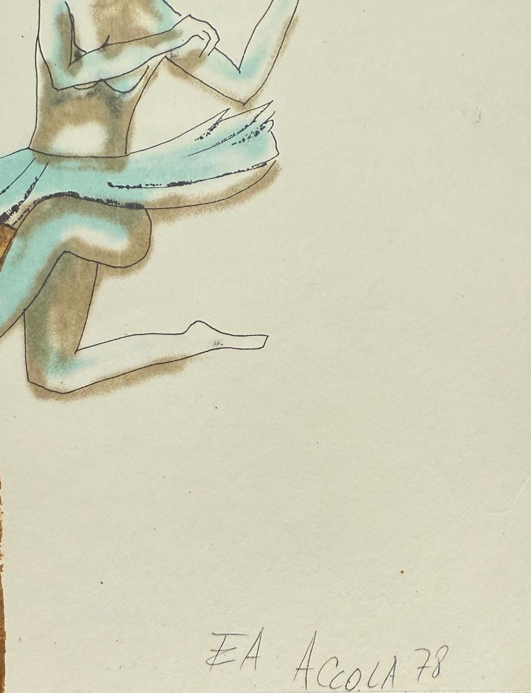 Grafica & Litografie: Lithographie 1978, signiert mit Accola – Usato da Baar venduto da Roze1 1