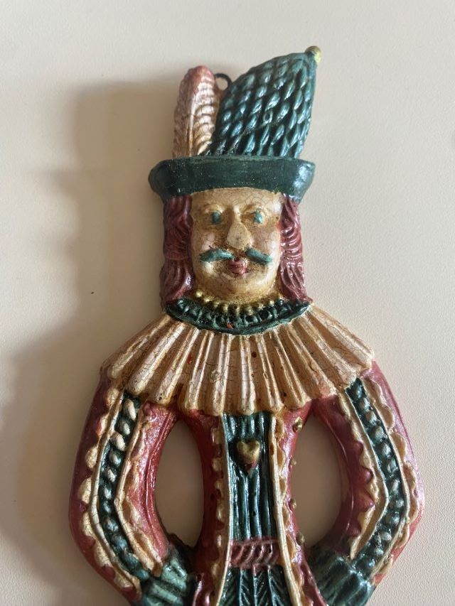 Statuette: Moriskentänzer, kunstvoll geschnitztes Wachsbild. – Usato da Diessenhofen venduto da Albin00 1