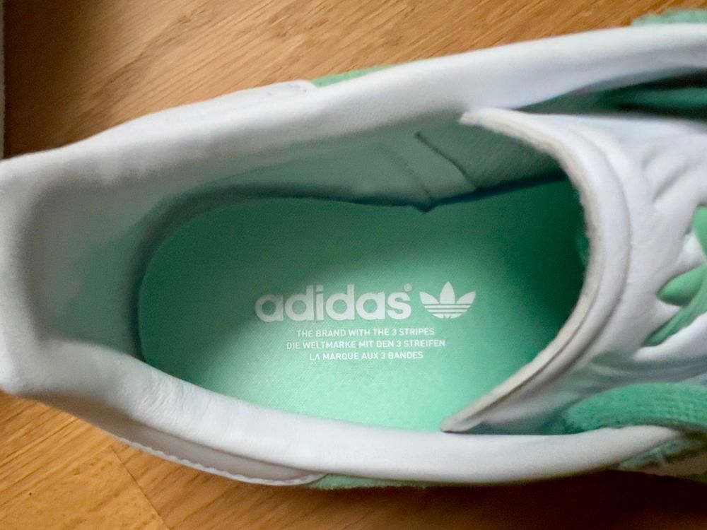adidas gazelle silver green womens Adidas Gazelle in Wei Grn fr Damen