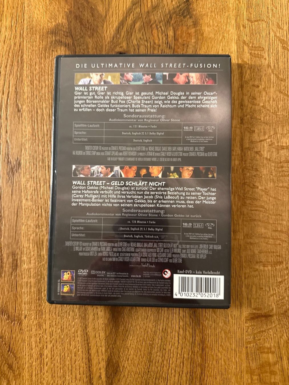 Tutti i DVDs: Wall Street 1&2 DVD – Usato da Zürich venduto da Gekuu 1