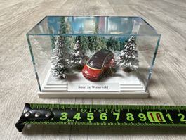 Smart im Winterwald Diorama, Sammlerstück, Winterdeko!