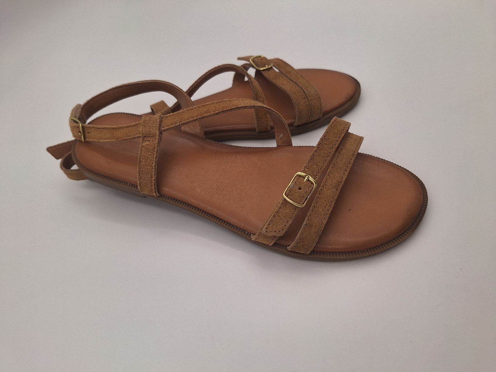 Scarpe da donna: Sandale braun Leder Grösse 39 gebraucht – Usato da Horw venduto da lee_mml6 2