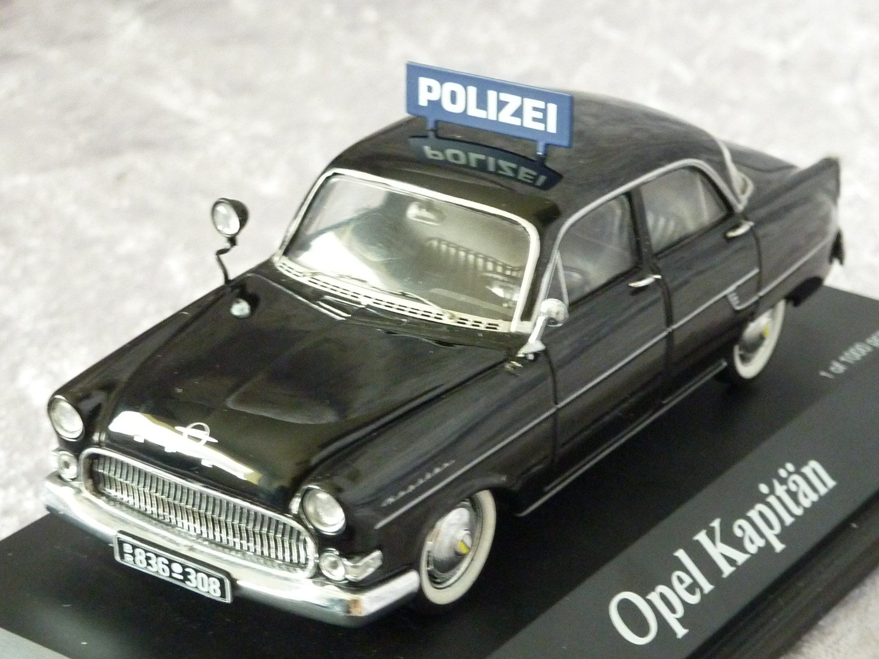 Schuco Modellini d'auto: Opel Kapitän Polizei 1:43 – Nuovo (secondo la descrizione) da Dürrenäsch venduto da modellautos4you 7