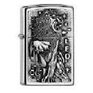 ZIPPO Street chrom Leo Emblem
