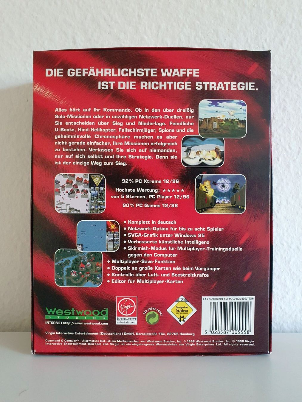 Spiele: PC Game Command & Conquer 2: Alarmstufe Rot (1996) Big Box – Gebraucht aus Greifensee von perfectioN88 2