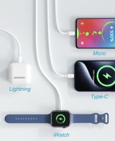 4-in-1 Ladekabel USB-C Lightning Micro iWatch 1 m Neu