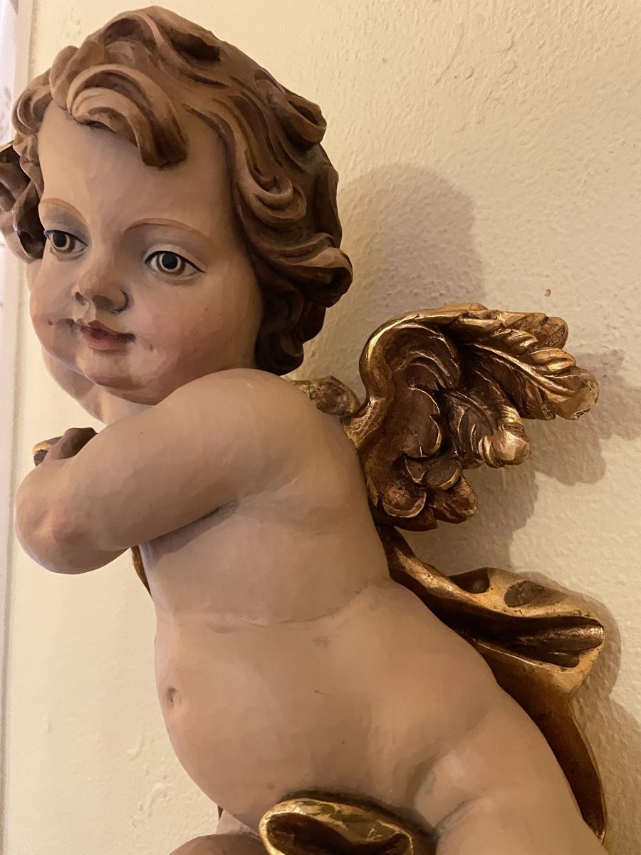 Statuette: Schöner geschnitzter Engel 58cm – Usato da Flawil venduto da Naphtali 4