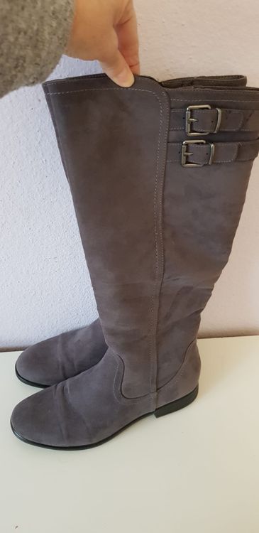 Bottines à talons grises Femme Black Friday jusqu'à -50
