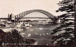 Sydney N.S.W., The Harbour Bridge, gelaufen 1959